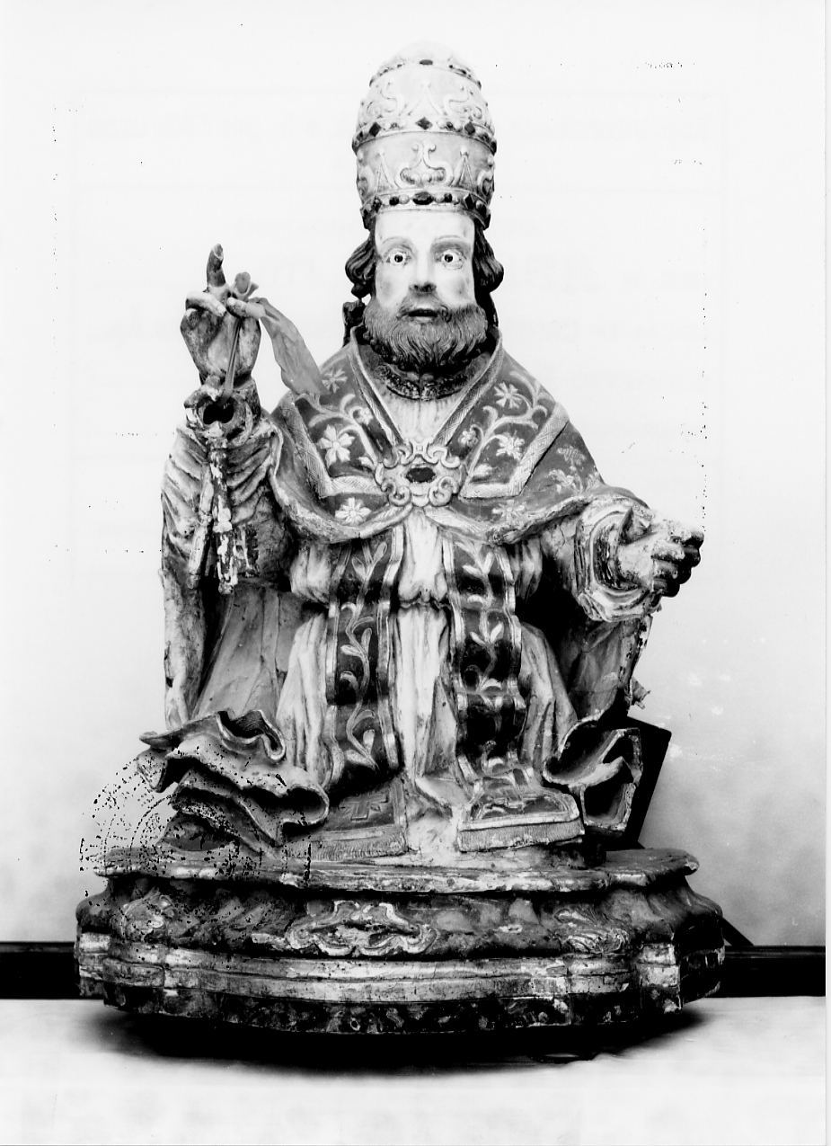 San Pietro con le chiavi (busto, opera isolata) - ambito abruzzese (sec. XVIII)