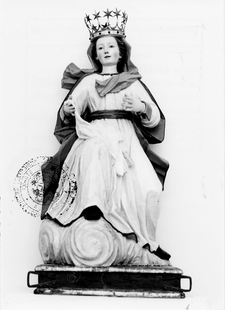 Madonna su nuvole (statua, opera isolata) - ambito abruzzese (fine/inizio secc. XVIII/ XIX)