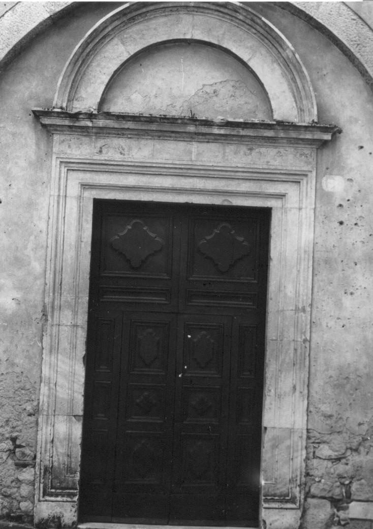 mostra di portale, opera isolata - bottega Italia centrale (sec. XVII)