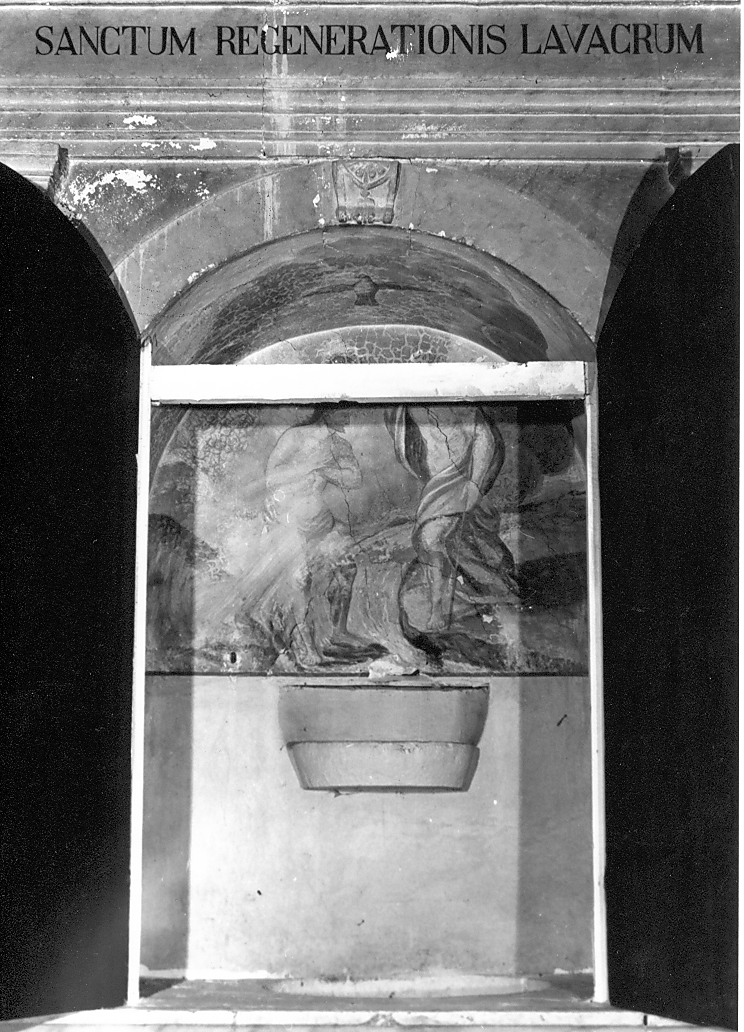 battesimo di Cristo (dipinto, opera isolata) - ambito Italia centrale (sec. XVIII)
