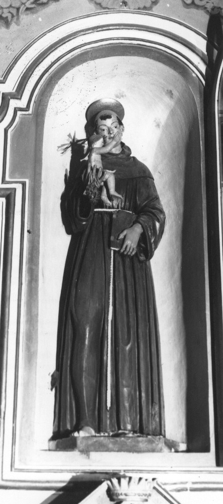 Sant'Antonio da Padova (statua, opera isolata) - bottega Italia centrale (sec. XIX)