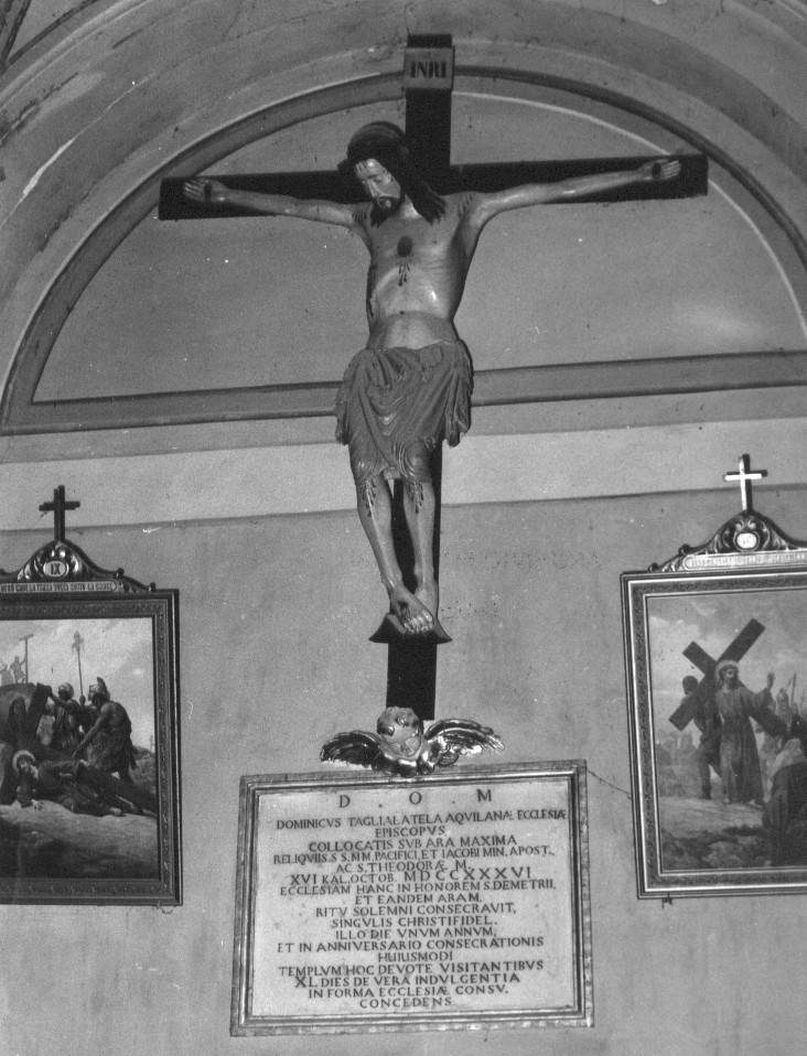 Cristo crocifisso (scultura, opera isolata) - bottega Italia centrale (sec. XV)