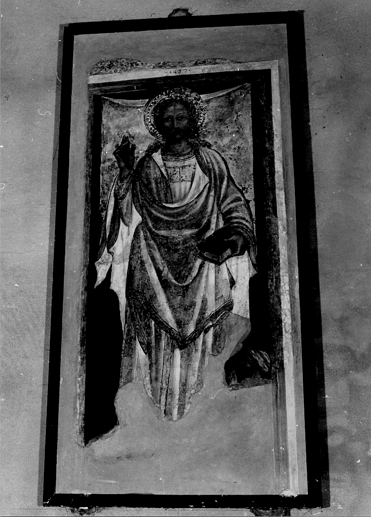 Cristo benedicente (dipinto, opera isolata) - ambito abruzzese (sec. XV)