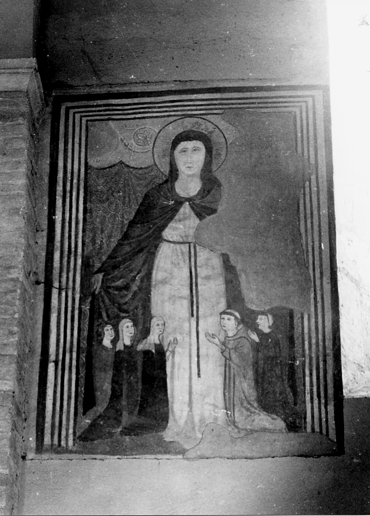 Madonna della Misericordia (dipinto, opera isolata) - ambito abruzzese (inizio sec. XV)