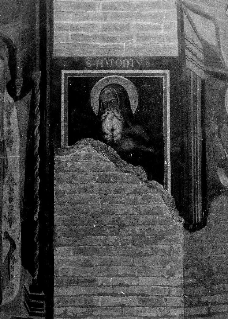 Sant'Antonio Abate (dipinto, frammento) - ambito abruzzese (prima metà sec. XV)