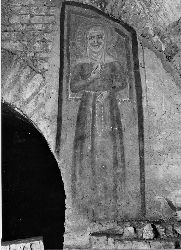 Santa monaca (dipinto, opera isolata) - ambito abruzzese (metà sec. XIV)