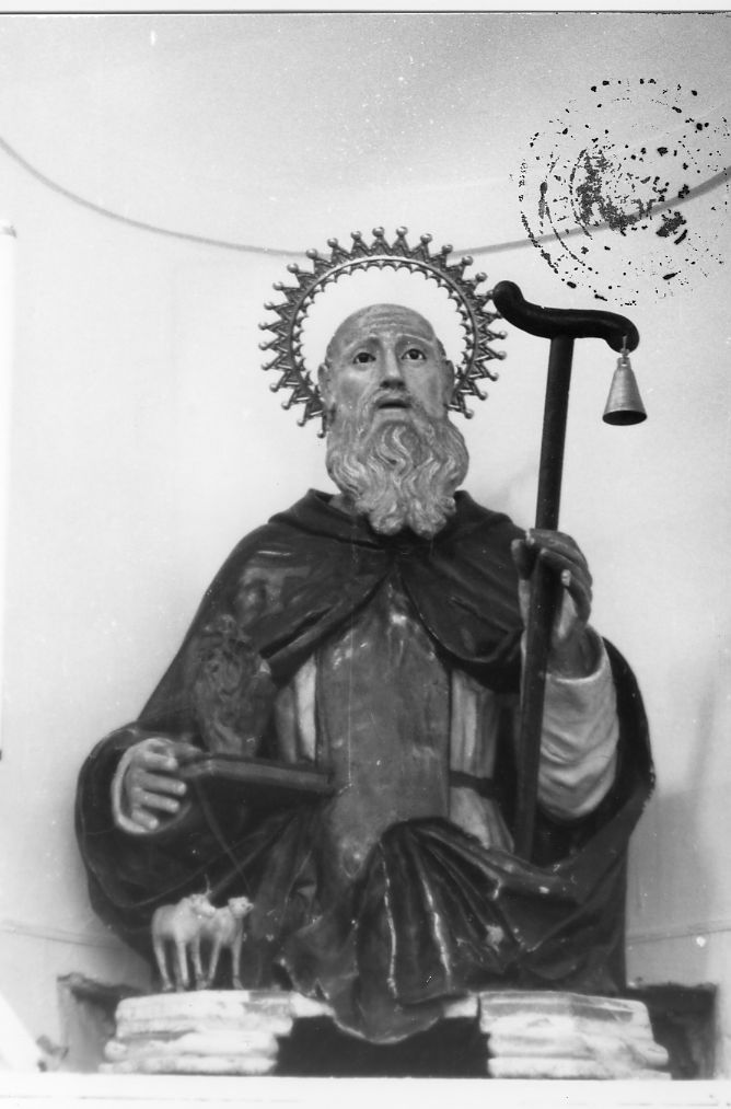Sant'Antonio Abate (reliquiario - a busto) - ambito napoletano (metà sec. XIX)
