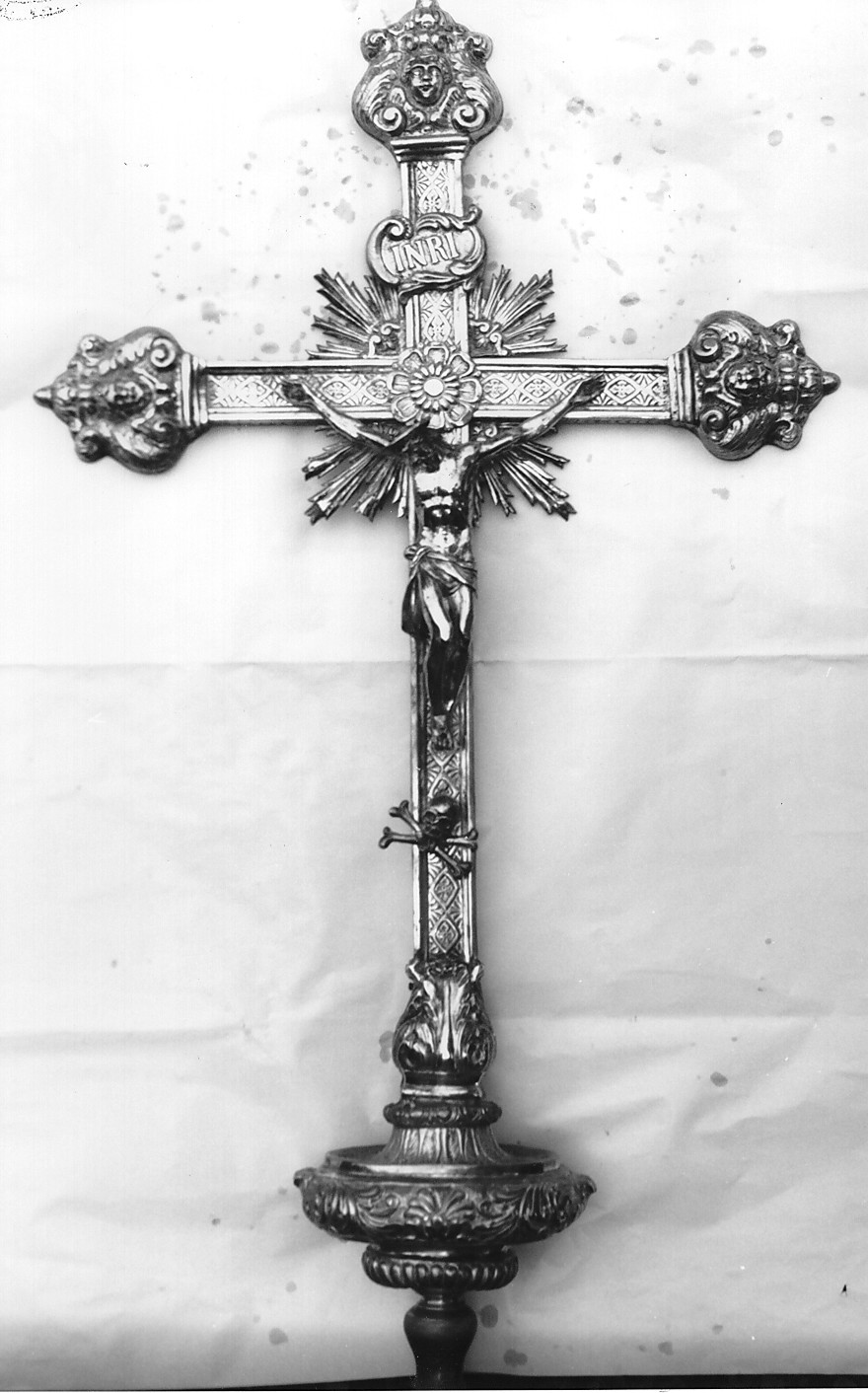 croce processionale - ambito napoletano (prima metà sec. XIX)