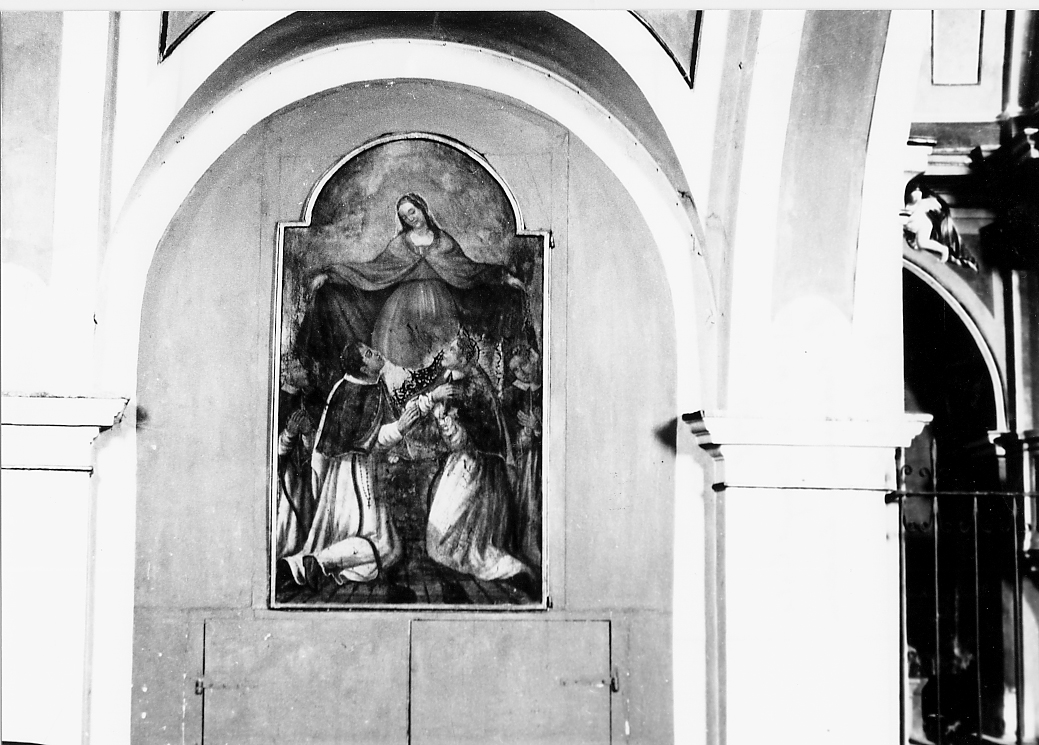 Madonna e frati (dipinto, opera isolata) - ambito abruzzese (sec. XVIII)