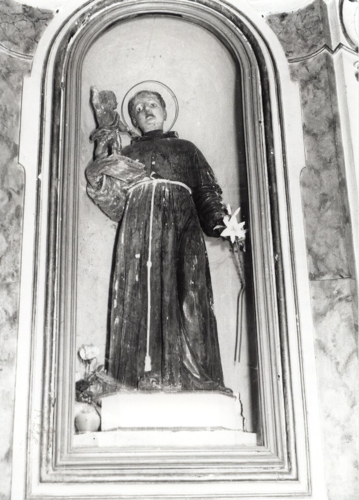 Sant'Antonio da Padova (statua, opera isolata) - ambito abruzzese (sec. XIX)