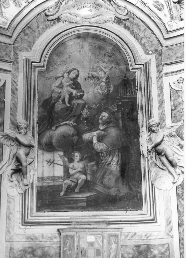 Madonna con Bambino e San Carlo Borromeo (dipinto, opera isolata) - ambito abruzzese (sec. XVIII)