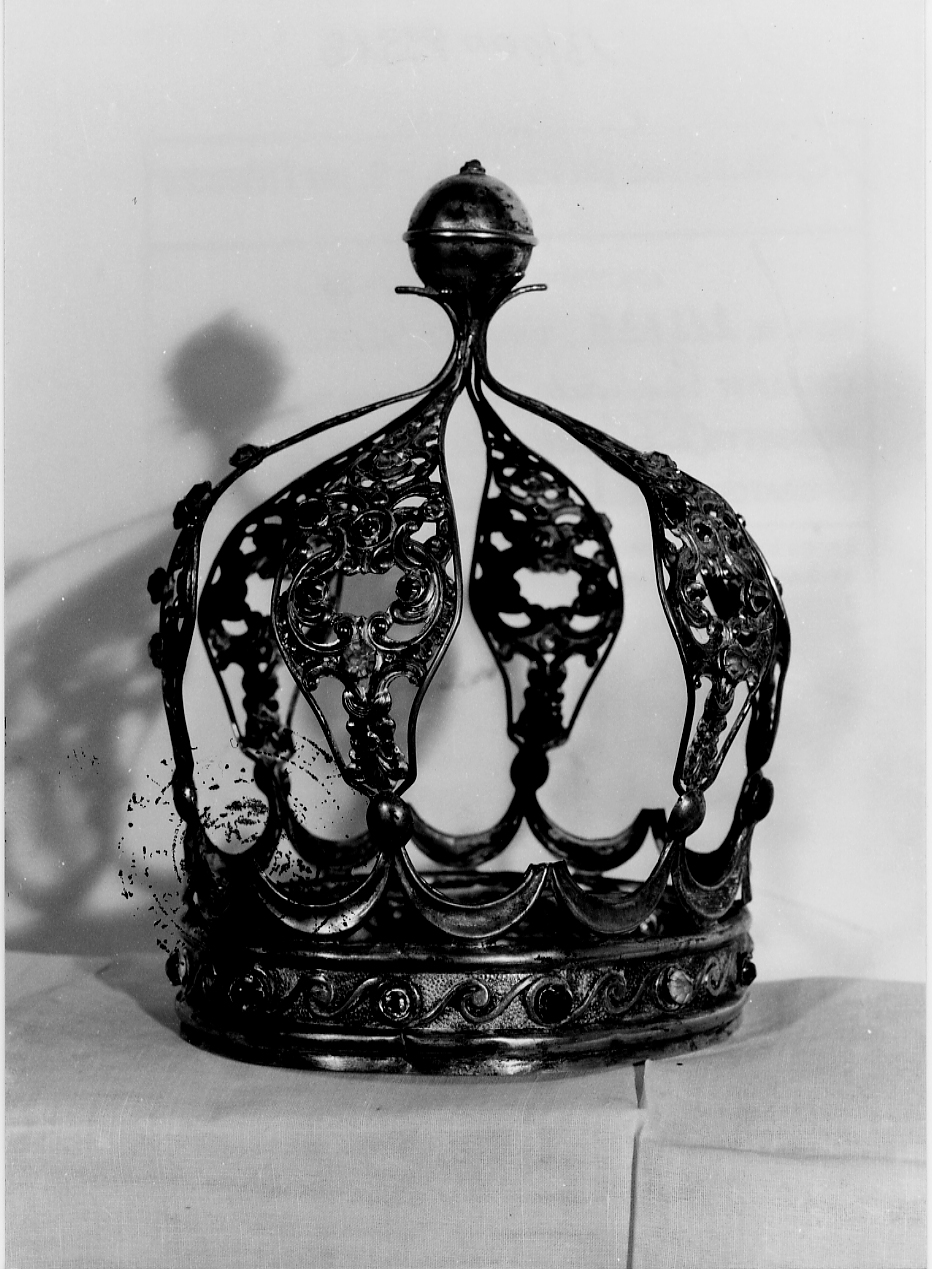 corona da statua - ambito Italia centrale (fine/inizio secc. XIX/ XX)