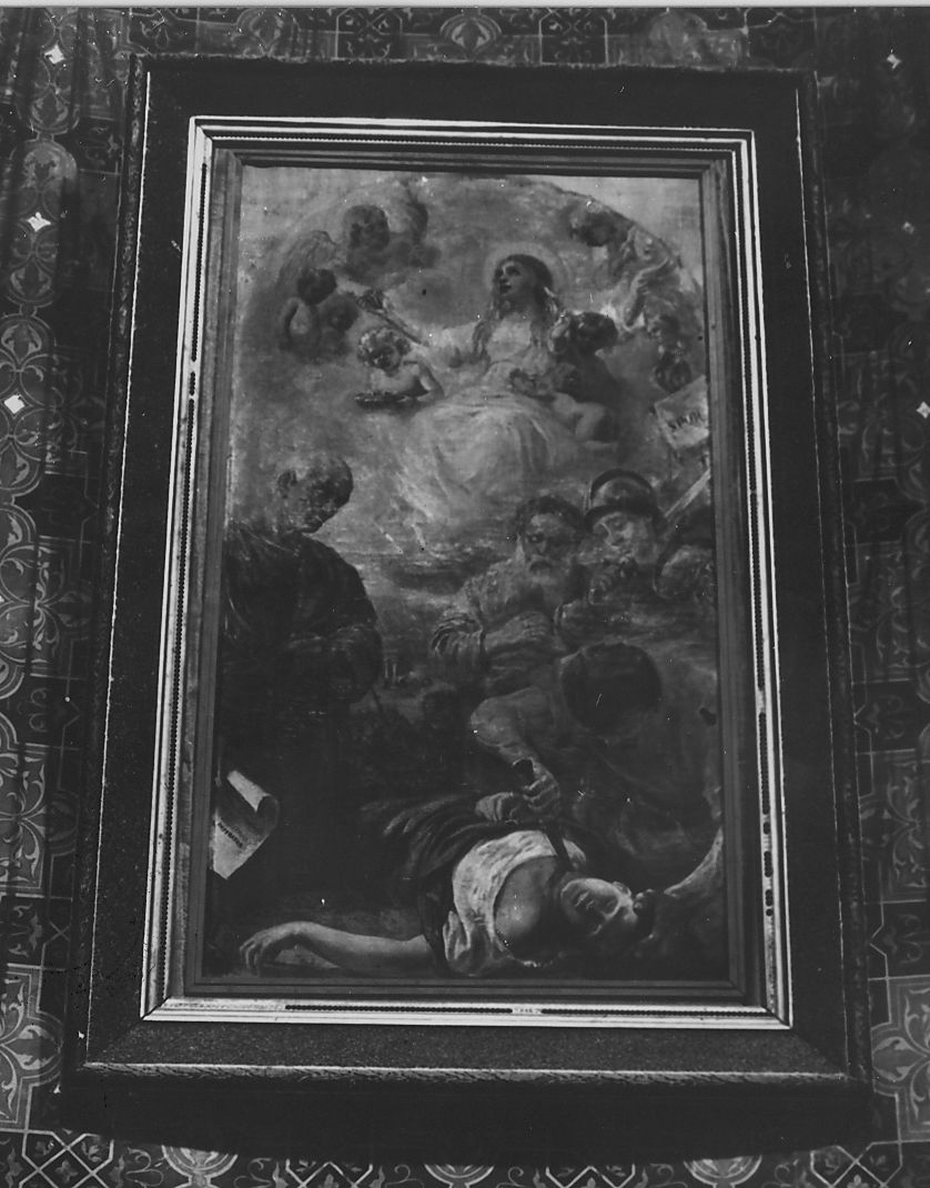 martirio di Santa Lucia (dipinto) di Della Monica Gennaro (attribuito) (fine sec. XIX)