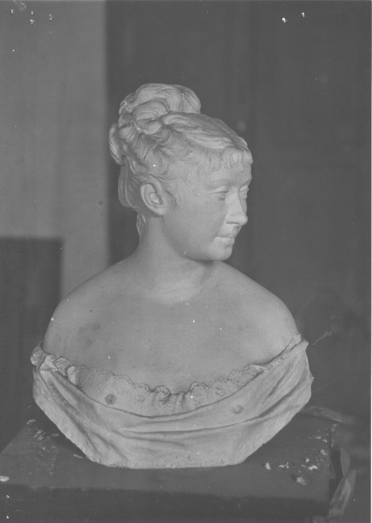 Busto di donna scollata, busto femminile (busto, opera isolata) di Pagliaccetti Raffaello (attribuito) (fine sec. XIX)