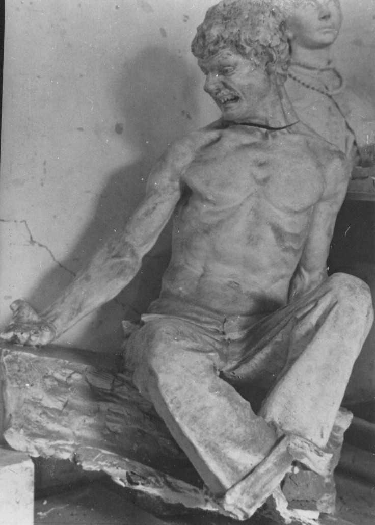 Lo scemo, figura maschile (statua, opera isolata) di Pagliaccetti Raffaello (attribuito) (sec. XIX)