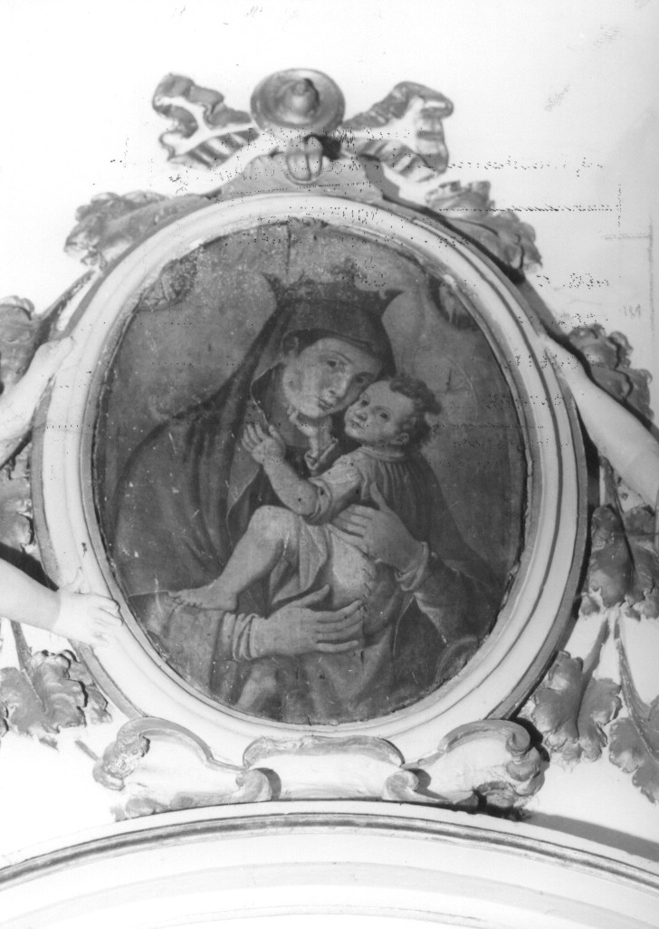 Madonna del Carmine, Madonna con Bambino (dipinto, opera isolata) - ambito Italia centrale (sec. XIX)