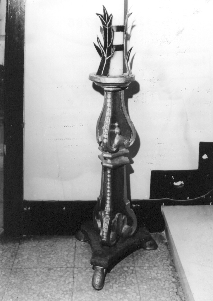 candelabro per il cero pasquale, opera isolata - ambito Italia centrale (sec. XIX, sec. XIX)