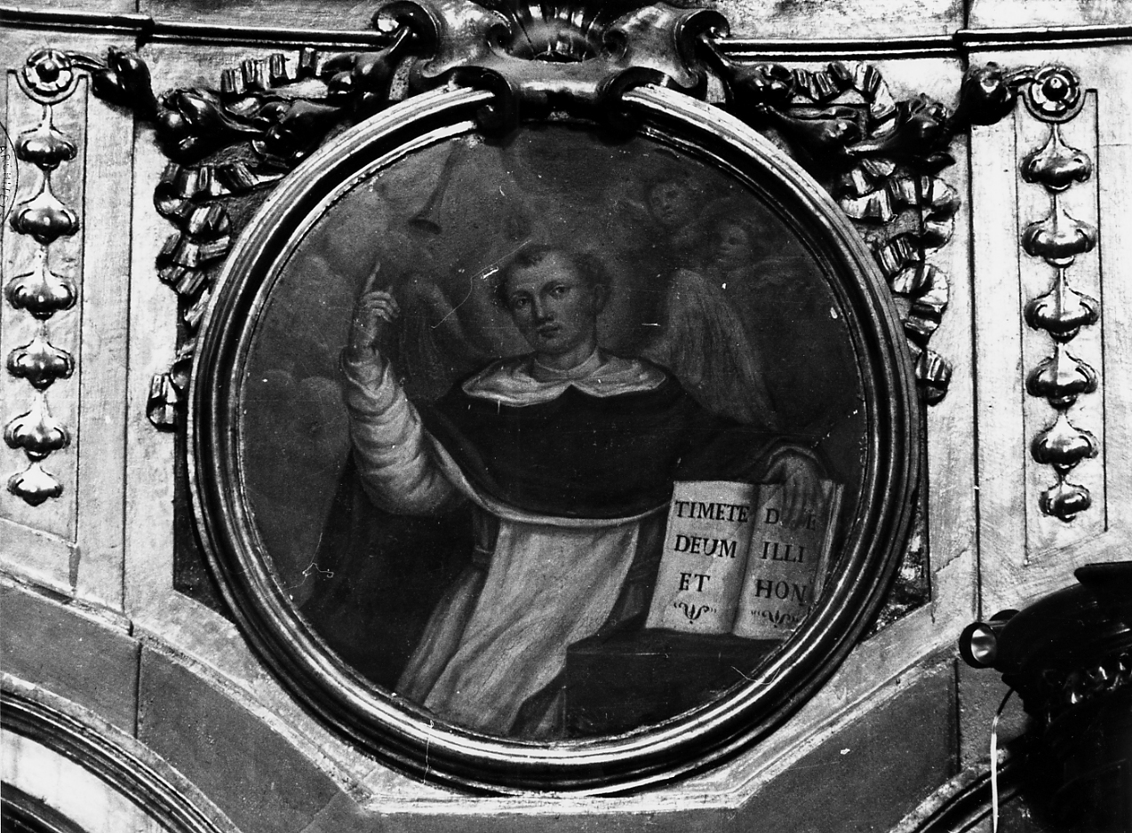 San Domenico predicatore (medaglione) - ambito Italia centrale (sec. XVIII)