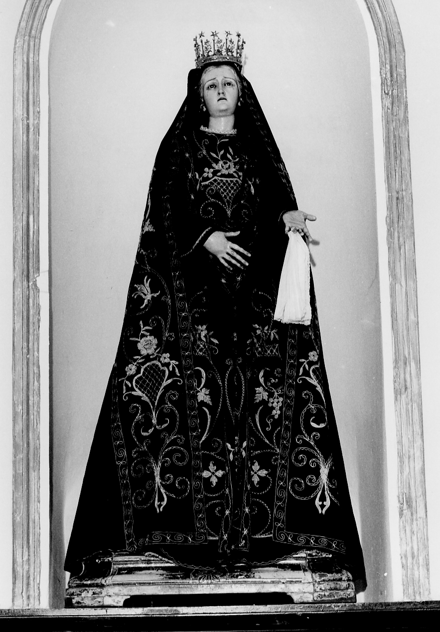 Madonna Addolorata (statua, opera isolata) - ambito Italia centrale (sec. XIX)