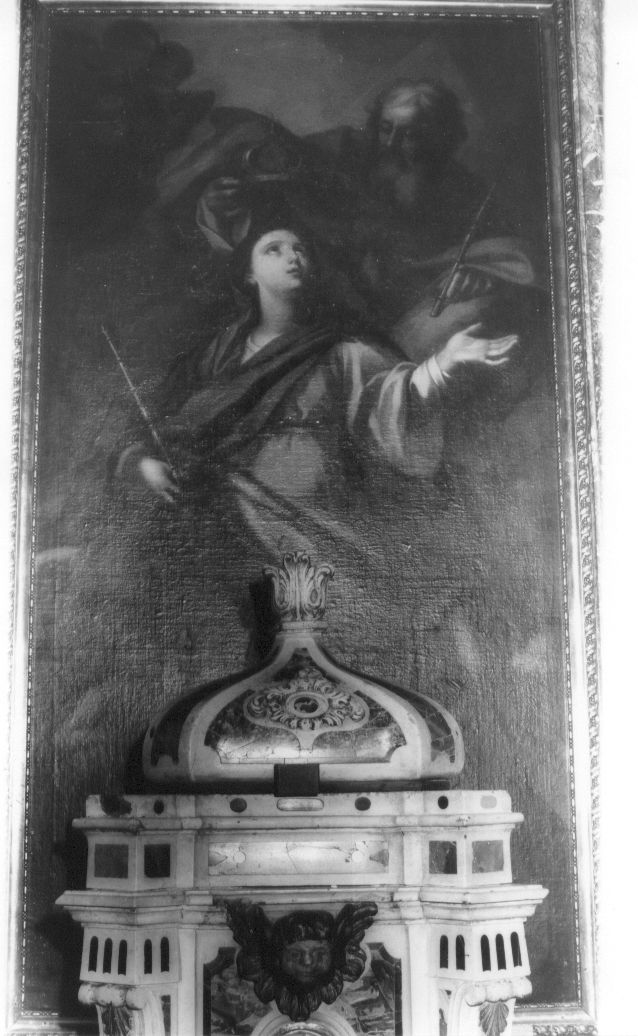 Madonna dell'Assunta, incoronazione di Maria Vergine (pala d'altare, opera isolata) - ambito napoletano (seconda metà sec. XVIII)