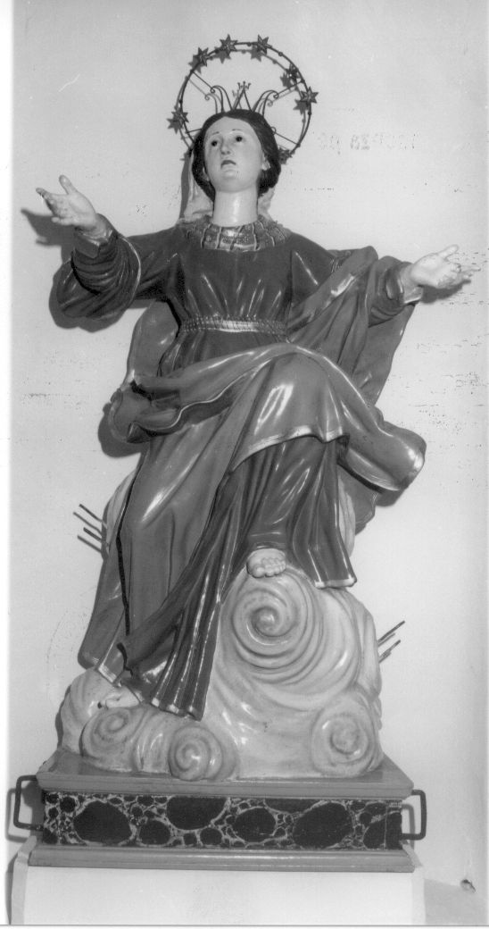 Madonna Assunta (statua, opera isolata) - bottega Italia centrale (sec. XIX)