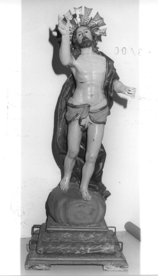 Cristo risorto (statua, opera isolata) - bottega Italia centrale (sec. XIX)