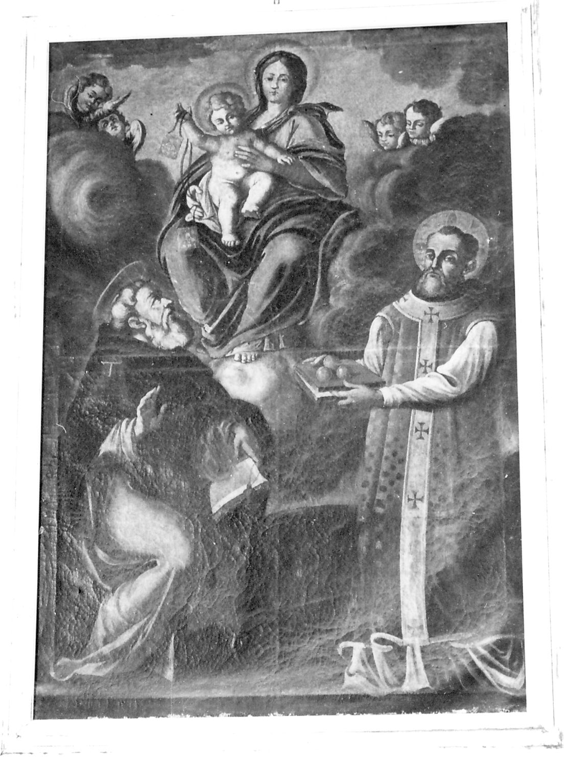 Madonna del Carmine e Santi, Madonna del Carmelo (dipinto, opera isolata) - ambito abruzzese (secc. XVII/ XVIII)