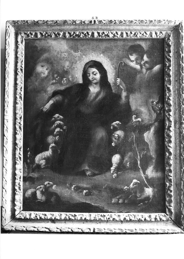 Santa Gemma, Madonna come pastorella (dipinto, opera isolata) - ambito Italia centro-meridionale (fine/inizio secc. XVIII/ XIX)