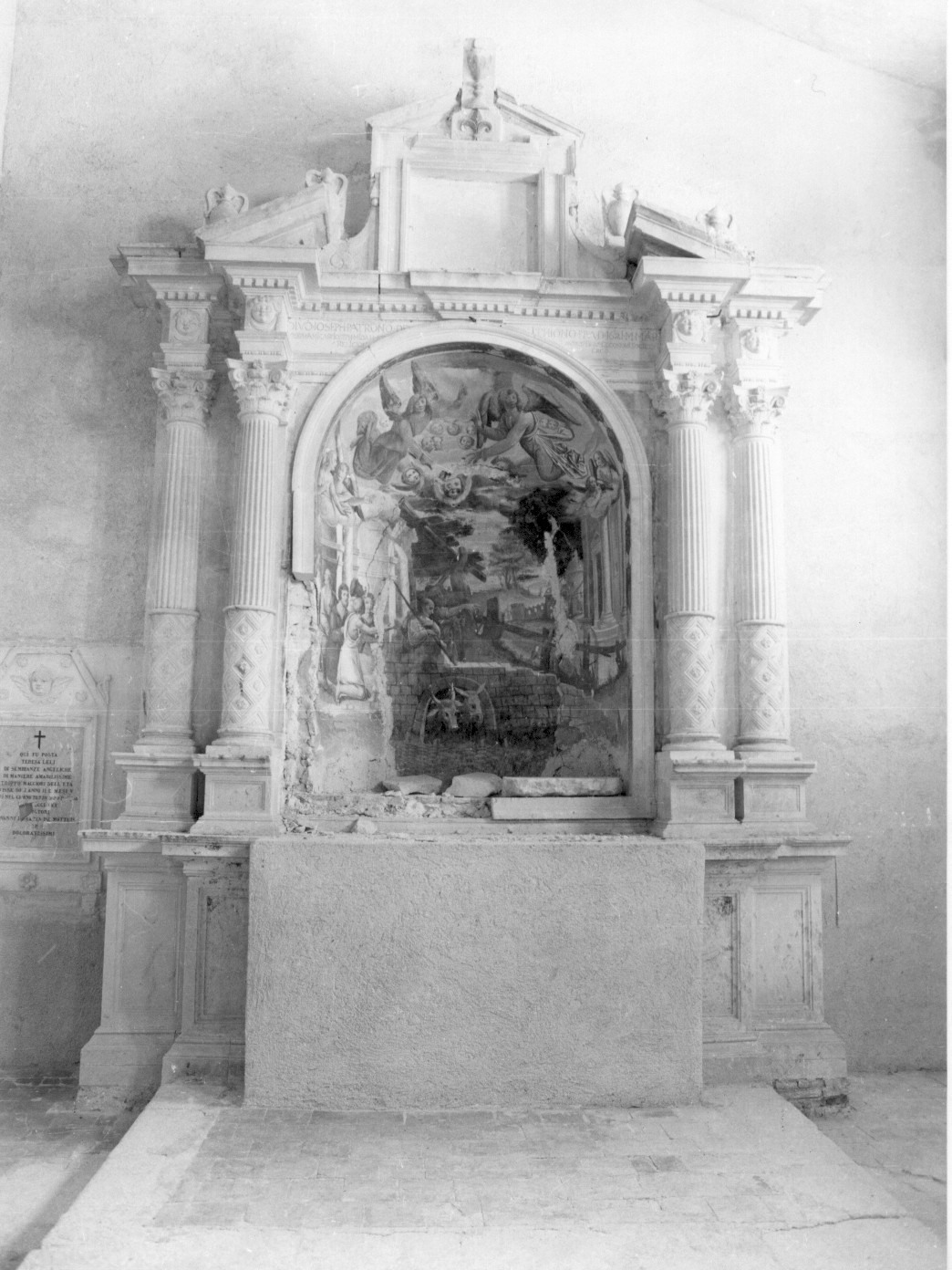 altare della Natività (altare) - ambito abruzzese (prima metà sec. XVII)