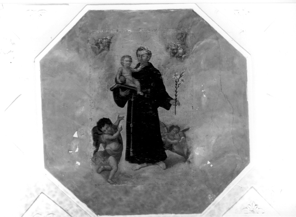 S.Antonio da Padova (dipinto, opera isolata) - ambito abruzzese (prima metà sec. XX)