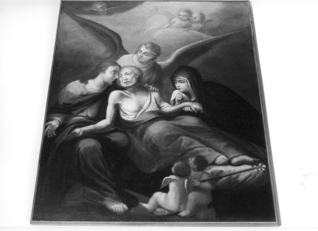 morte di San Giuseppe (dipinto, opera isolata) - ambito napoletano (sec. XVIII)