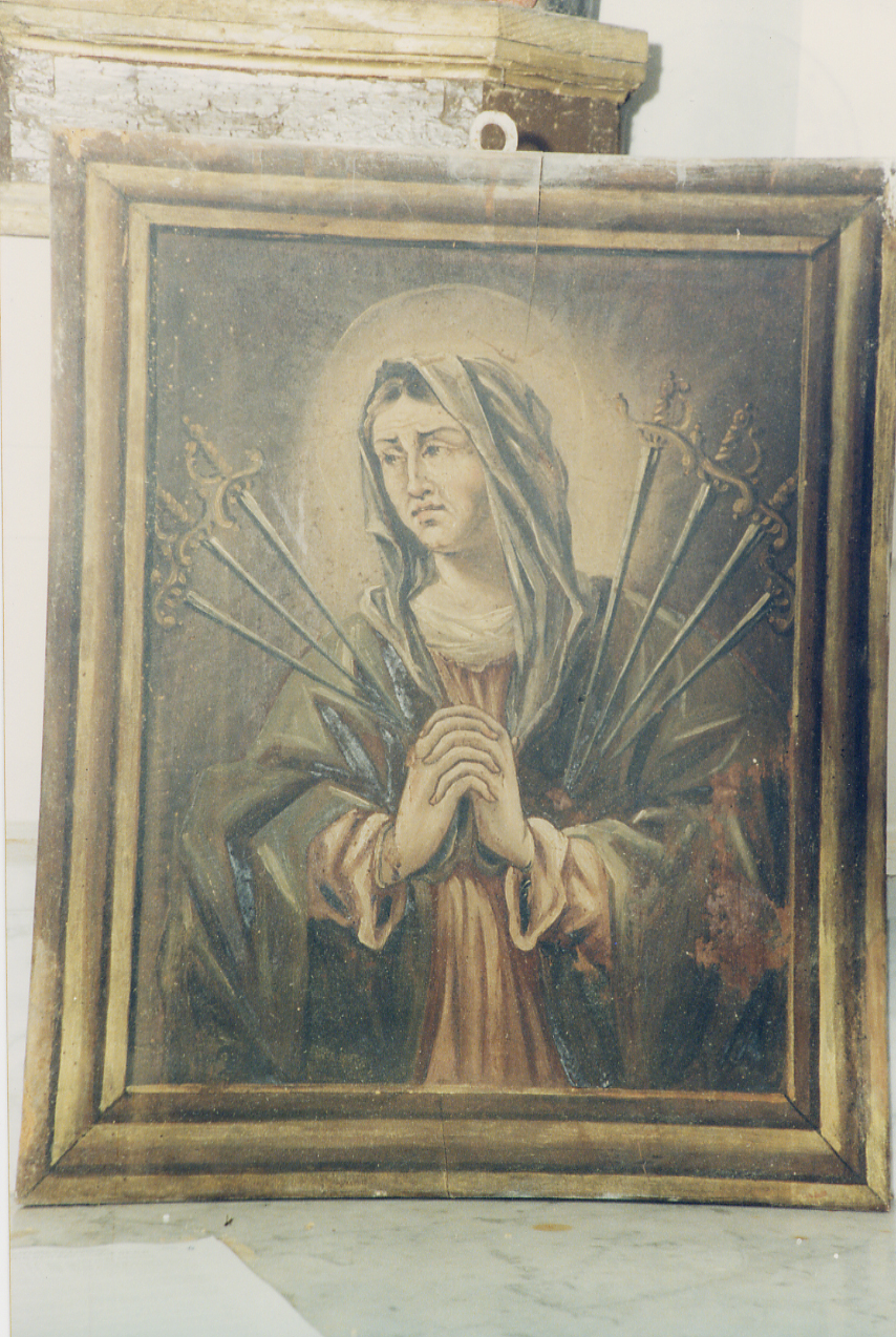 Madonna dei sette dolori (dipinto) - ambito abruzzese (sec. XVII)