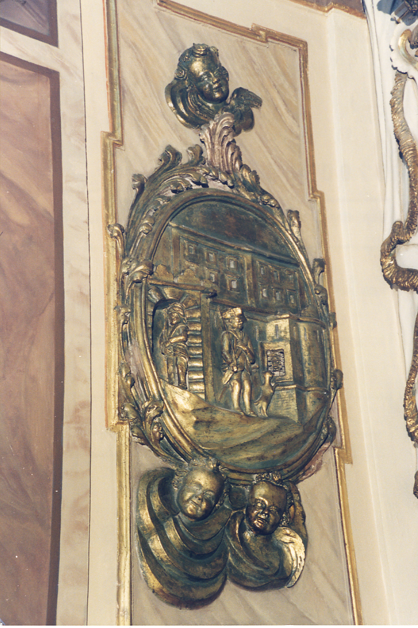 scene della vita di San Rocco (decorazione plastica, serie) - ambito abruzzese (sec. XVIII)