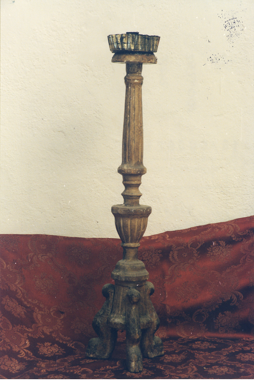 candelabro, serie - ambito abruzzese (fine/inizio secc. XVIII/ XIX)