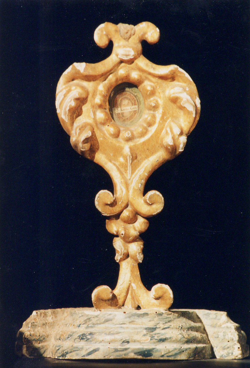 reliquiario - a ostensorio - bottega napoletana (fine/inizio secc. XVII/ XVIII)