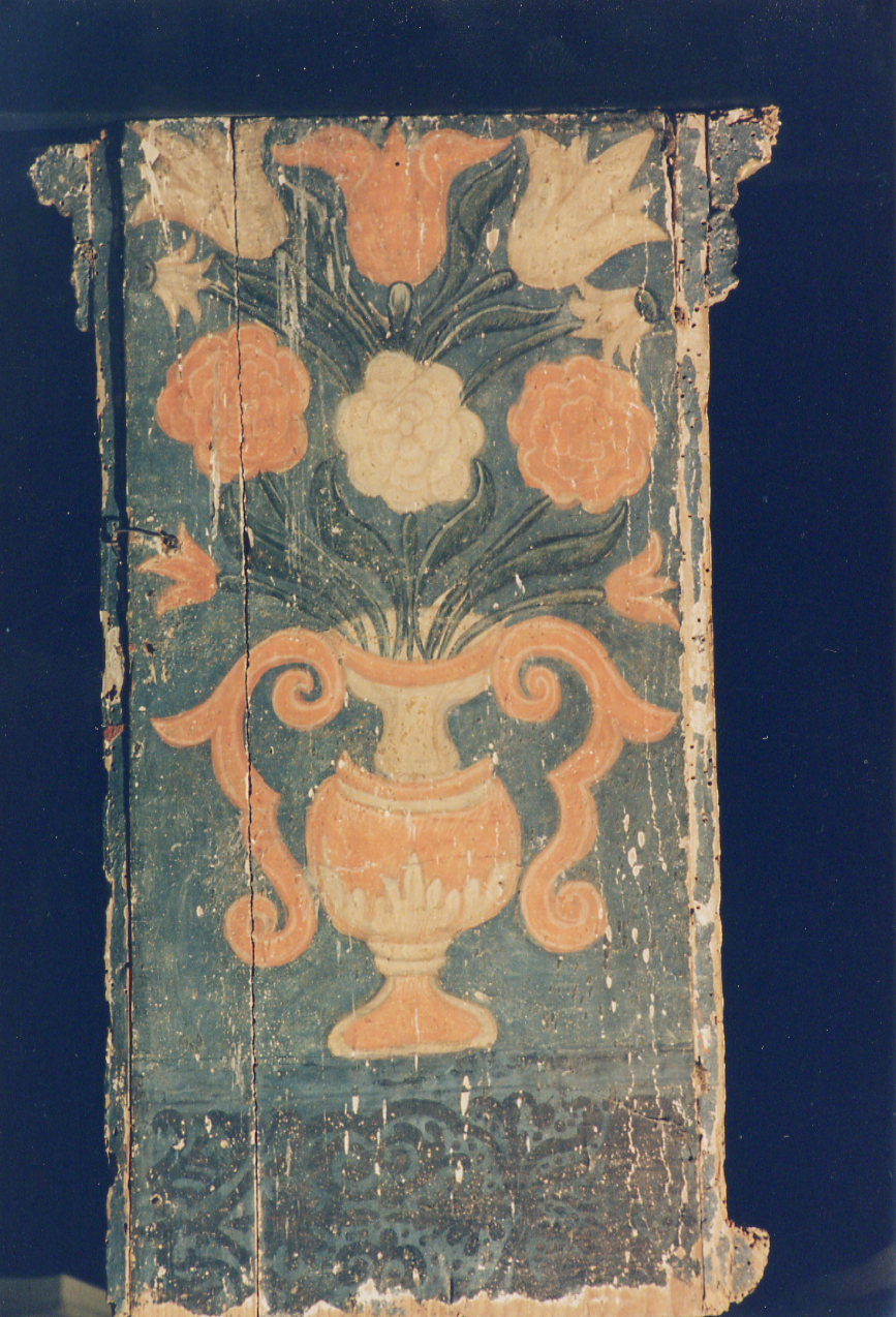 vaso di fiori (reliquiario a teca) - bottega di Oratino (fine sec. XVIII)