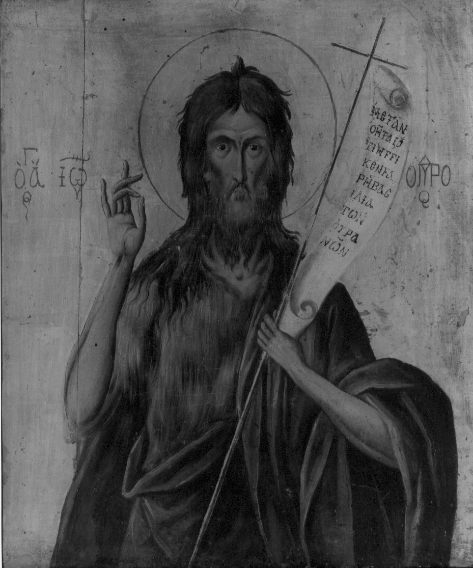 S.Giovanni Battista, san Giovanni Battista (icona) - produzione greca (fine sec. XVIII)