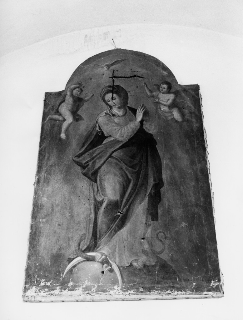 Immacolata Concezione (dipinto) di De Benedictis Francesco Maria (attribuito) (sec. XIX)