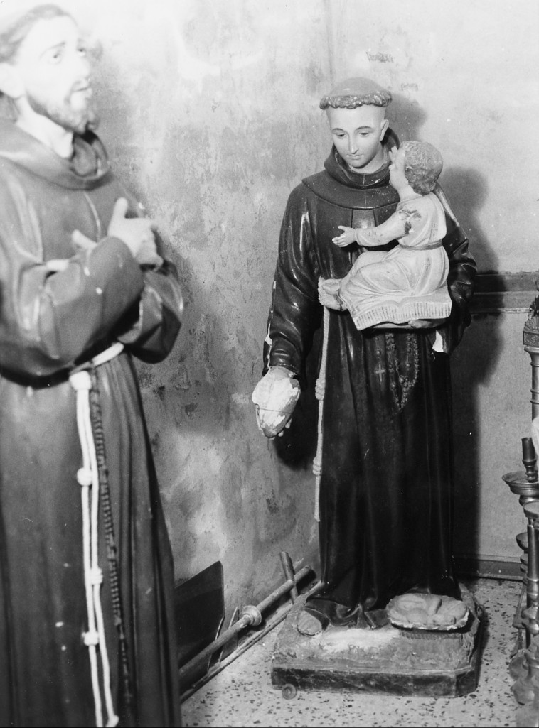 S. Antonio da Padova con Gesu' Bambino (statua) - ambito Italia centrale (inizio sec. XX)