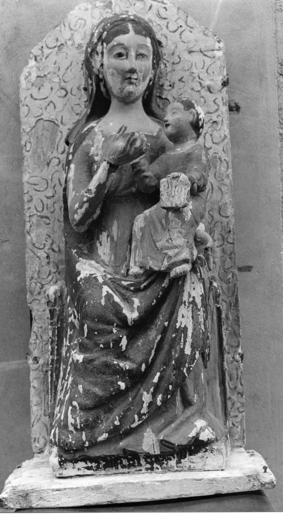 Madonna della Neve con Bambino (statua) - ambito Italia centrale (sec. XV)
