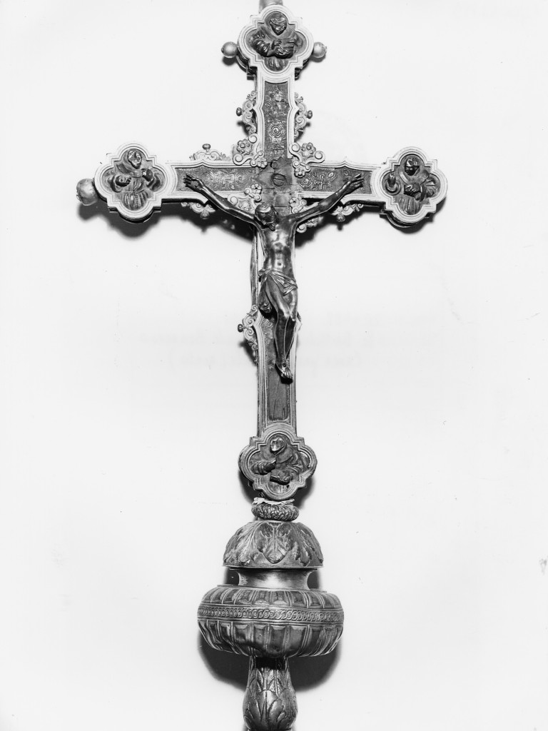 Cristo crocifisso (croce processionale) - ambito di Sulmona (sec. XIV)