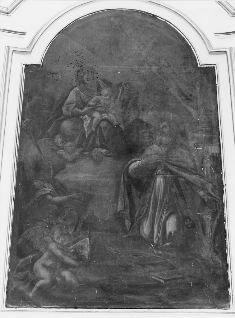 Madonna con S. Biagio (dipinto) - ambito Italia centrale (sec. XIX)
