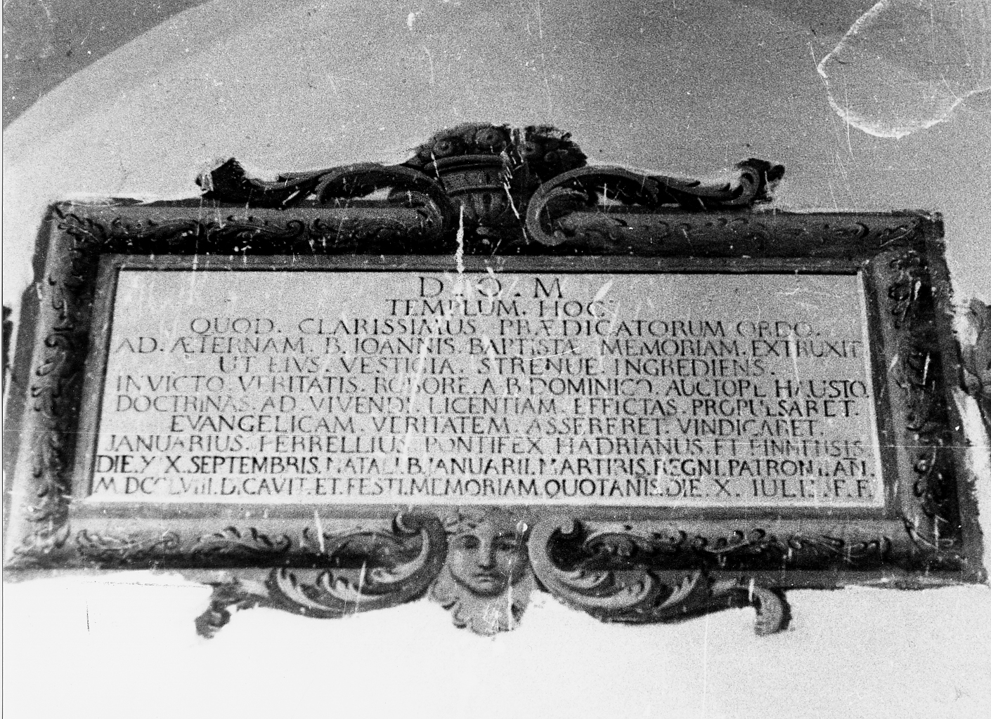 lapide commemorativa - ambito Italia centrale (sec. XVIII)