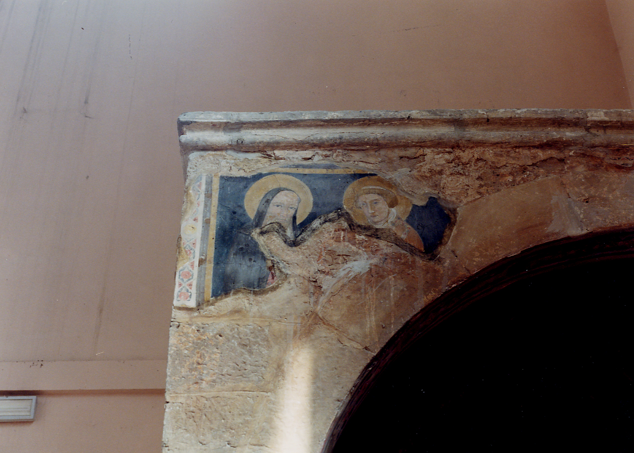 SANTI (dipinto, frammento) - ambito abruzzese (prima metà sec. XIV)