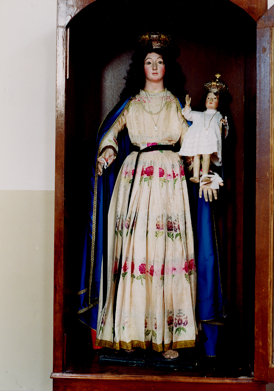 MADONNA CON BAMBINO (gruppo scultoreo) - ambito abruzzese (sec. XIX)