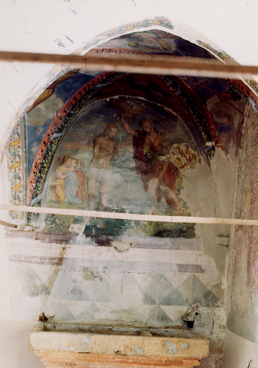 BATTESIMO DI CRISTO (dipinto) - ambito abruzzese (seconda metà sec. XVI)