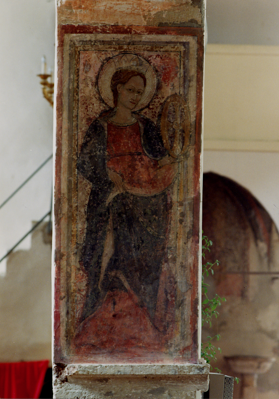 SANTA CATERINA D'ALESSANDRIA (dipinto) - ambito abruzzese (prima metà sec. XV)