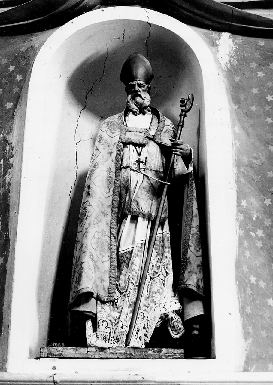 SAN BIAGIO VESCOVO (statua) - ambito abruzzese (sec. XIX)