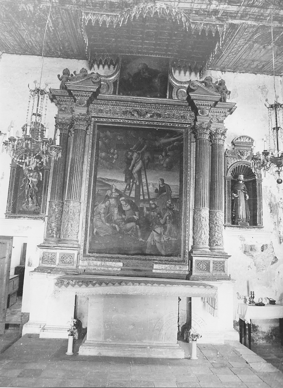 altare maggiore - ambito abruzzese (sec. XVII)
