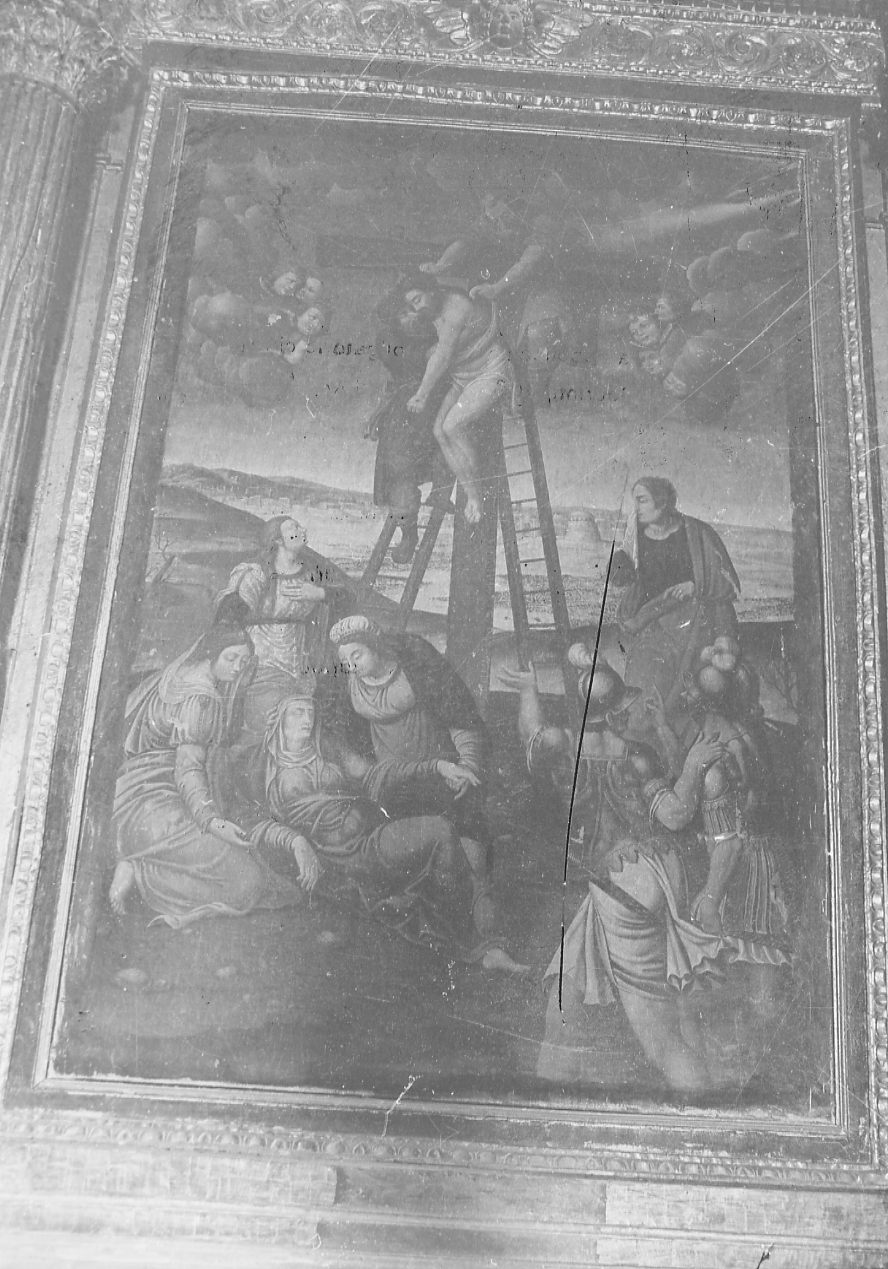 CRISTO DEPOSTO DALLA CROCE (pala d'altare) - ambito abruzzese (sec. XVII)